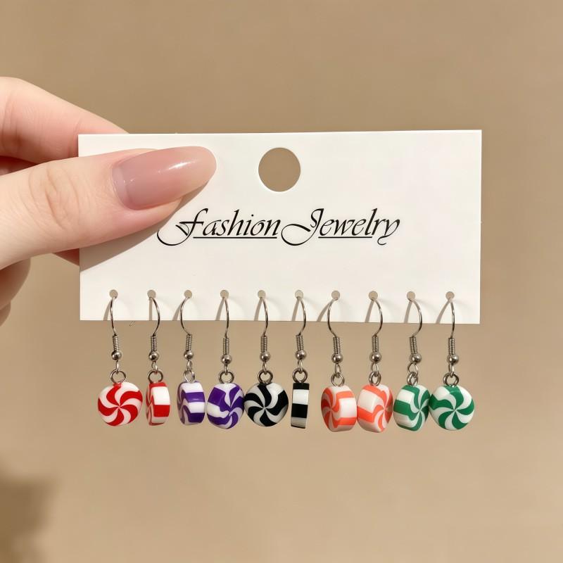 Cartoon Christmas Earrings Women Men - Santa Snowman Reindeer Holiday Party Jewelry Accessories