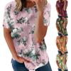 Women's Printed Short Sleeve Round Neck Retro Short Sleeve Summer Loose Tops Tops Women's Summer T-Shirts