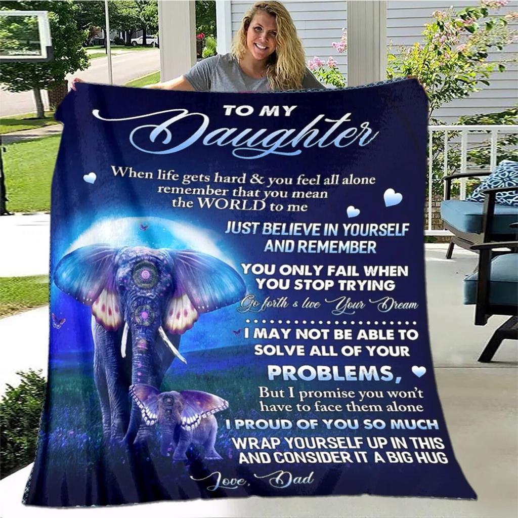 Персонализированное одеяло из шерпы для моей дочери с принтом льва, волка и дракона, подарок от мамы, папы, одеяло для дивана-кровати, мягкое одеяло для пикника