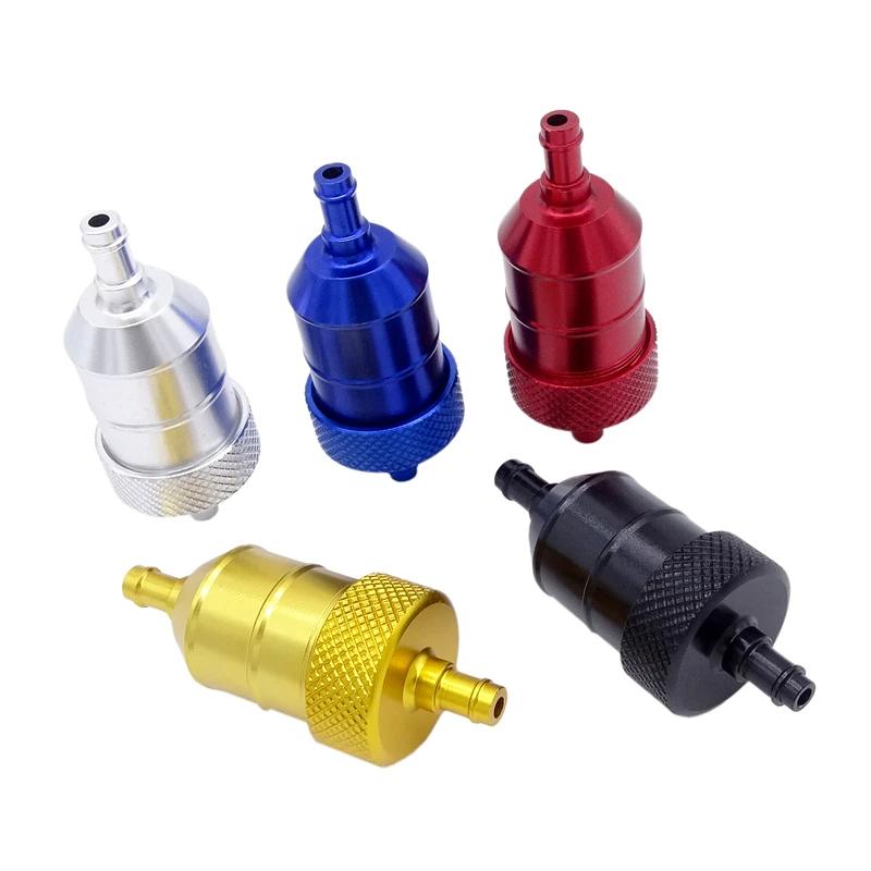 1 Pcs Motorcycle Oil Fuel Filter Scooter Gasoline Filters Aluminum Universal For Suzuki Yamaha Honda Motocross Petrol Tank