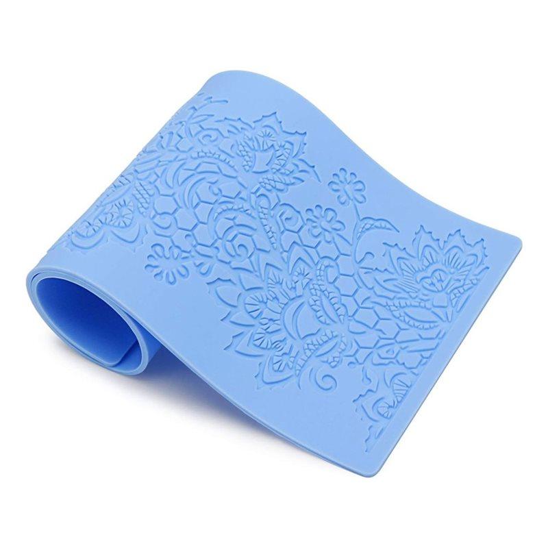 J1UL1N Silicone For Cake Decorating Mold Set, 5Pcs Food Grade Fondant Lace Molds Nonstick Flower Pattern Mat