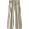 Semir Women's Relaxed Fit Textured Wide-Leg Pants