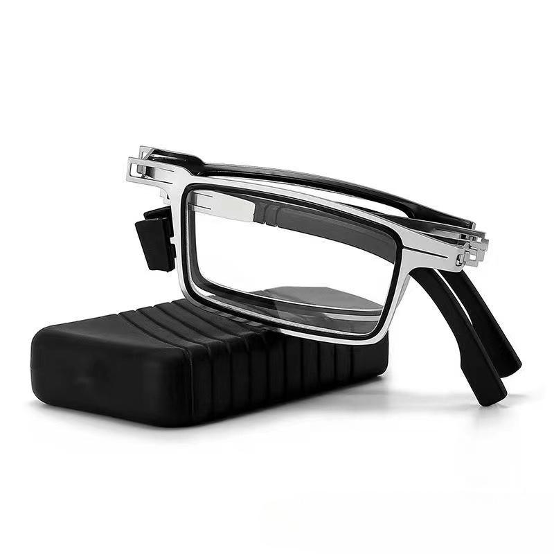 Retro Ultra Light Folding Presbyopia Glasses High-Definition Portable Fashion Reading Glasses Anti Blue Light Far Sight Glasses