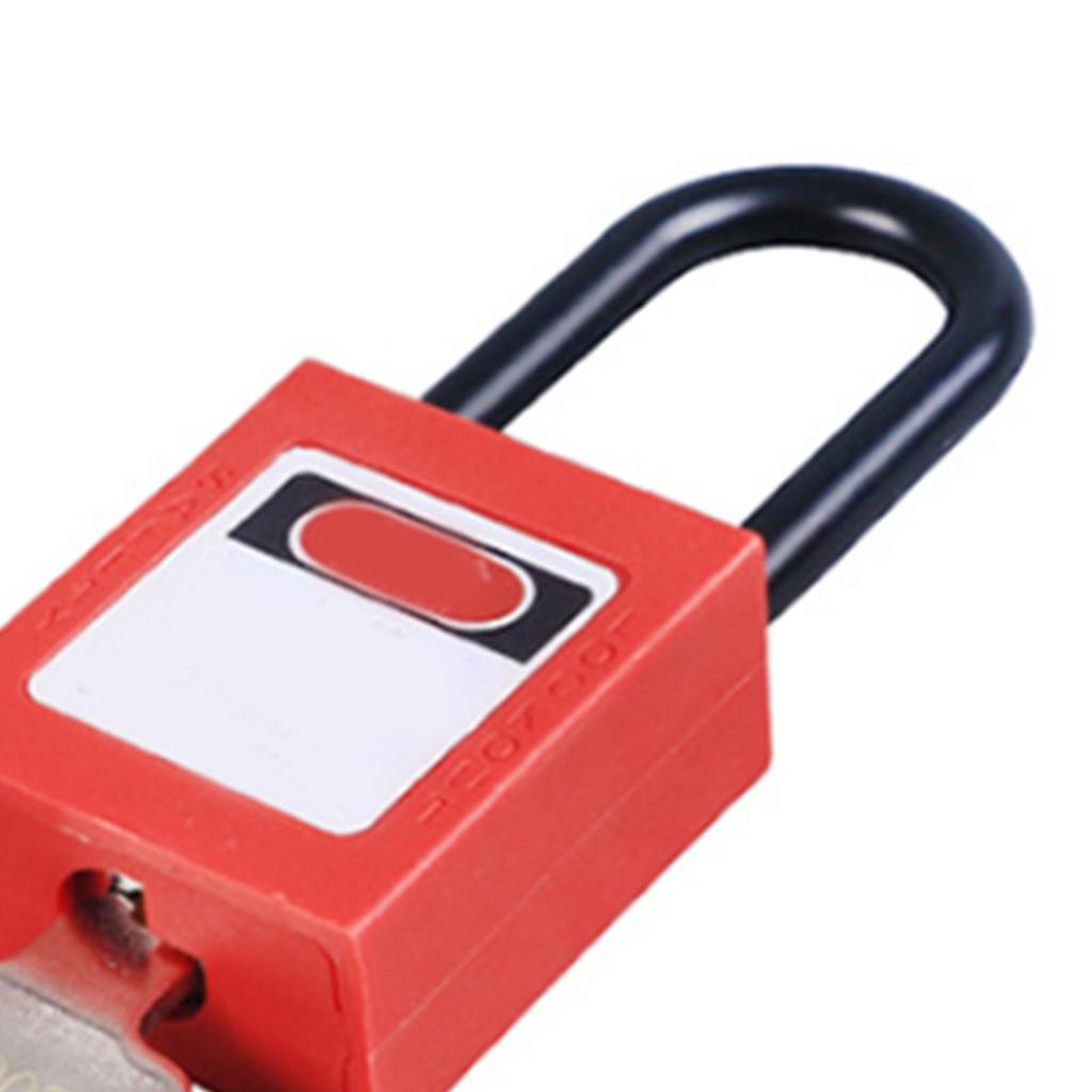 38mm Safety Padlock Red Nylon Insulation Anti Slip Lockout Tagout Locks for Industrial