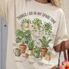 Футболка Comfort Colors® для любителя растений, Футболка «Мама комнатных растений», Чем я занимаюсь в свободное время, Ботаническая футболка с растениями, Подарок в стиле коттеджкор, Комнатное растение