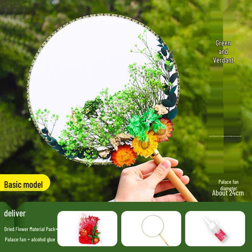 Dried Flower Fan DIY Kit for International Women's Day - Team Building & Handmade Gift