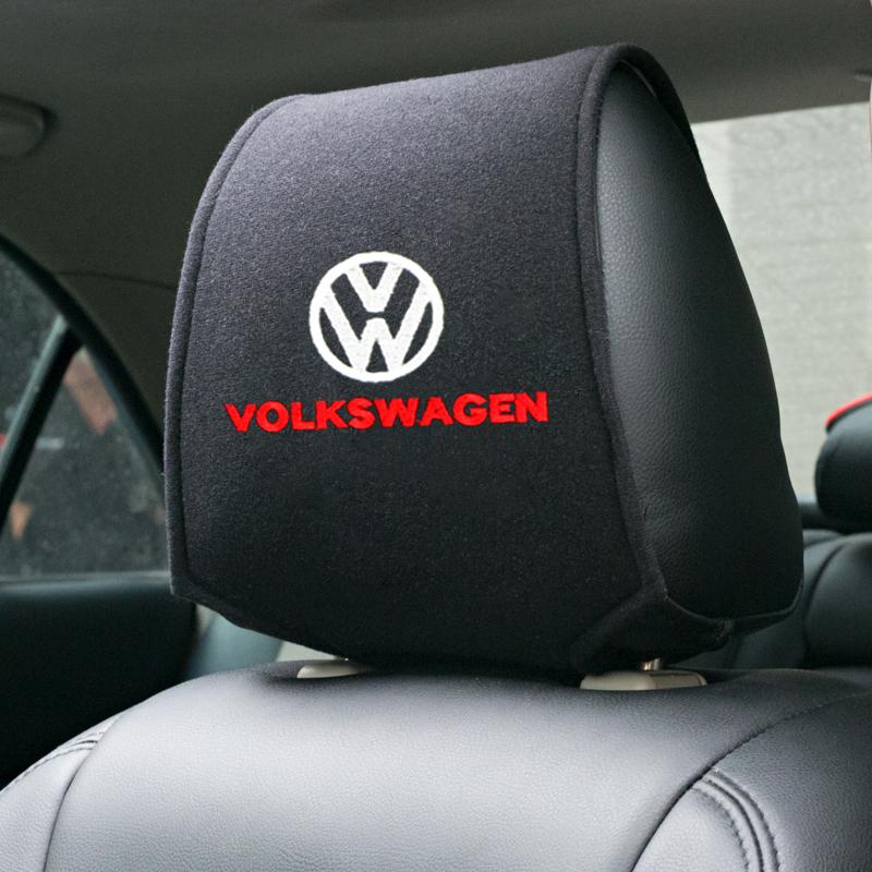 For VW Jetta golf 8 Tiguan Beetle POLO CC EOS GTI Car Headrest Neck Headrest Cover Car Seat Belt Cover & Car Roof Handle Cover zq2