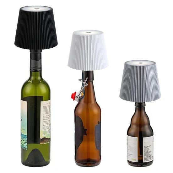 Светодиодный светильник для бутылки вина, бесступенчатое затемнение, энергоэффективный, простой в использовании, сенсорное управление, беспроводной абажур для бутылки, украшение для дома