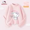 Hello Kitty Girls' Fleece-Lined Base Layer Shirt, Children's Long-Sleeve T-Shirt, Thermal Top in Pink, Stylish Inner Wear