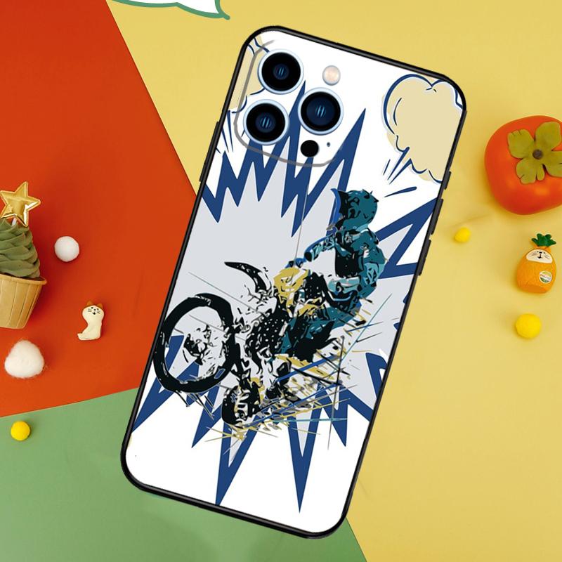 Чехол для телефона Freestyle Motocross Sport для iPhone 17 Pro Max16 15 14 13 11 12 Pro Max Plus 12 13 Mini 16e 17 Air Cover