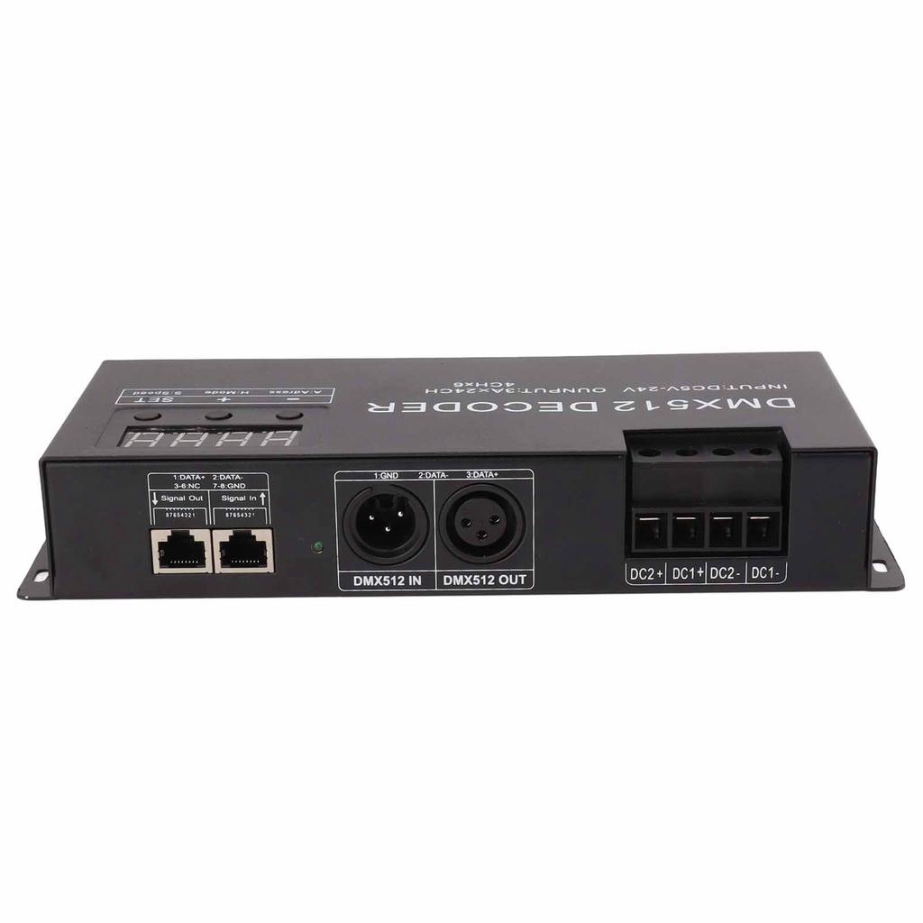 24-канальный декодер цифровой дисплей RGBW DMX512 драйвер регулировки яркости светодиодный контроллер для сценического бара DC5V‑24V