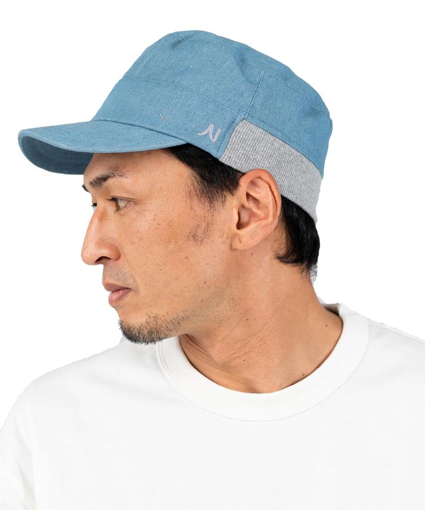 Nakota Denim Work Rib and Plus Deep Solid Denim Work Rib Size Light Indigo Cap, Men's Women's, Sizes, Summer, Autumn, Winter, Comfortable, Fit, Color,