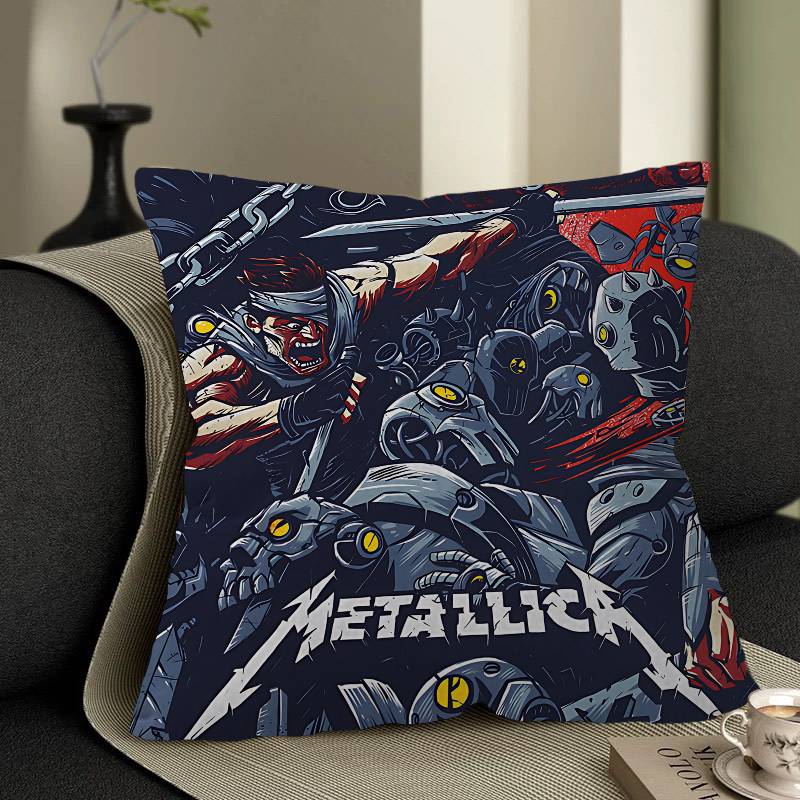 Подушка с чехлом M-METALLICA Cool Cushion Cover Наволочка Обивка Диван Плед для дивана Домашний Декор Наволочка