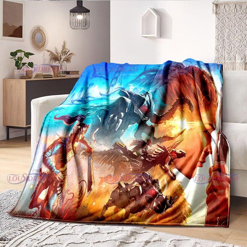 Одеяло для любителей геймеров Horizon Zero Dawn, игровое одеяло, флисовое одеяло, одеяло для взрослых и детей, покрывало для геймера, подарки
