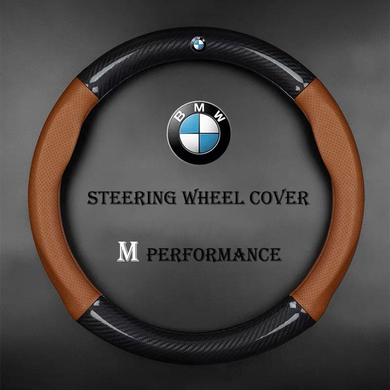 Carbon Fiber Car Steering Wheel Cover For BMW 3 5 6 7 Series E39 E46 E60 E90 F01 F10 F15 F20 X1 X2 X3 X5 X7 For BMW Accessories TZJHB1