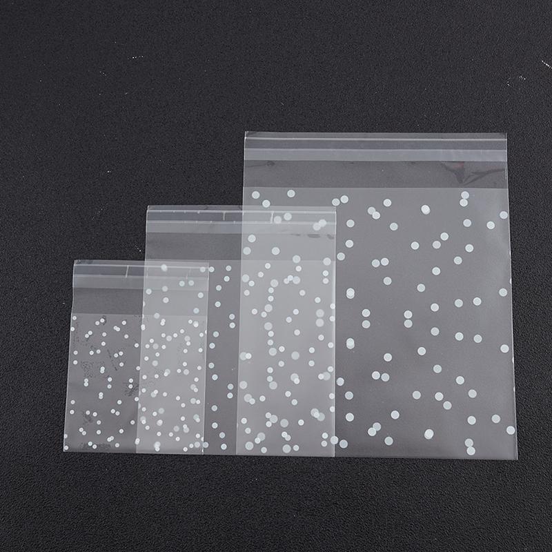 100Pcs/Set Gift Biscuits Bag Packaging Bread Baking Candy Cookies Package Bag