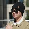 New Hat Men'S Season Outdoor Cycling Warm And Cold-Proof Pullover Hat Versatile Knitted Hat Plush Wool Cold Hat