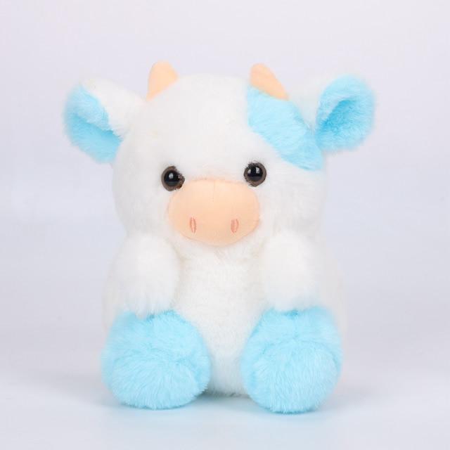 Плюшевая игрушка Kawaii Strawberry Cow для детей, мягкая кукла, разноцветная подушка, праздничный подарок, 20 см