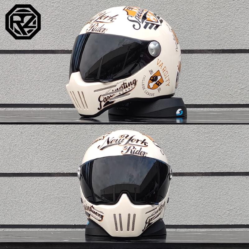 Мотоциклетный шлем анфас casco moto шлем винтажный чоппер ретро шлем capacete de motocicleta модульный шлем одобрение DOT