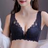 Кружевной бюстгальтер с пряжкой спереди без стального кольца Собранная пряжка спереди Красивая спинка Новый бюстгальтер