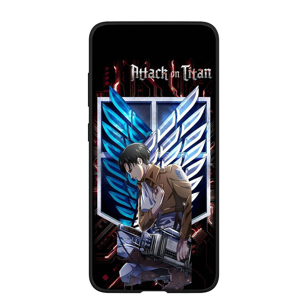 Чехол для телефона Samsung Galaxy S25 S24 S23 iPhone 16 15 Xiaomi Redmi Note 14 13 12 16E X Pro Max OPPO Moto Eren Jaeger Anime Levi Attack On Titan Cover