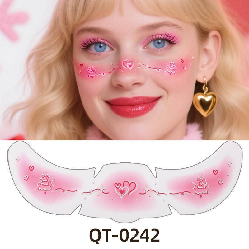 Christmas Freckle Temporary Tattoos Cute Girls Face Makeup Stickers Party Stage