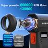 600000/130000RPM Strong Blowing Air Blower Cordless Hand Fan Air Duster Household Cleaner Turbo Jet Fan BBQ Camping Mat Inflator