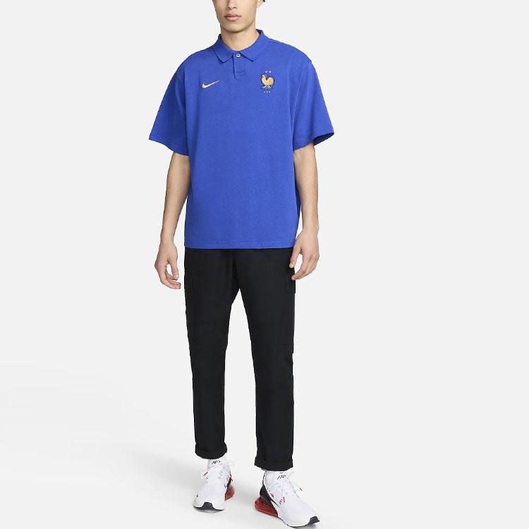 Nike Мужская футболка-поло FFF Ярко-синяя FZ5890-452