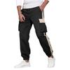 Повседневные спортивные брюки мужские свободные длинные вставки фитнес бег тренировочные брюки