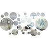 32Pcs Circle 3D Mirror Wall Sticker Modern Home Background Decoration DIY Mirror Decals Living Room
