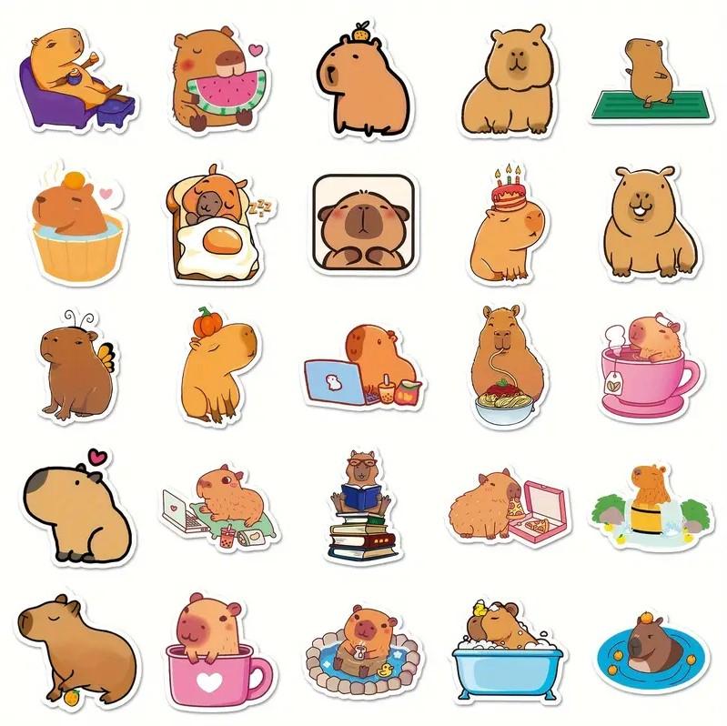 Стикеры Капибара capybara стикерпак наклейки набор наклейок 50 шт