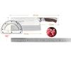 7 Inch Shibazi Cleaver Knife 3 Layers Clad Steel Blade Sharp Chef Cutting Vegetable Meat Mulberry Sang Knife With Knife Holder