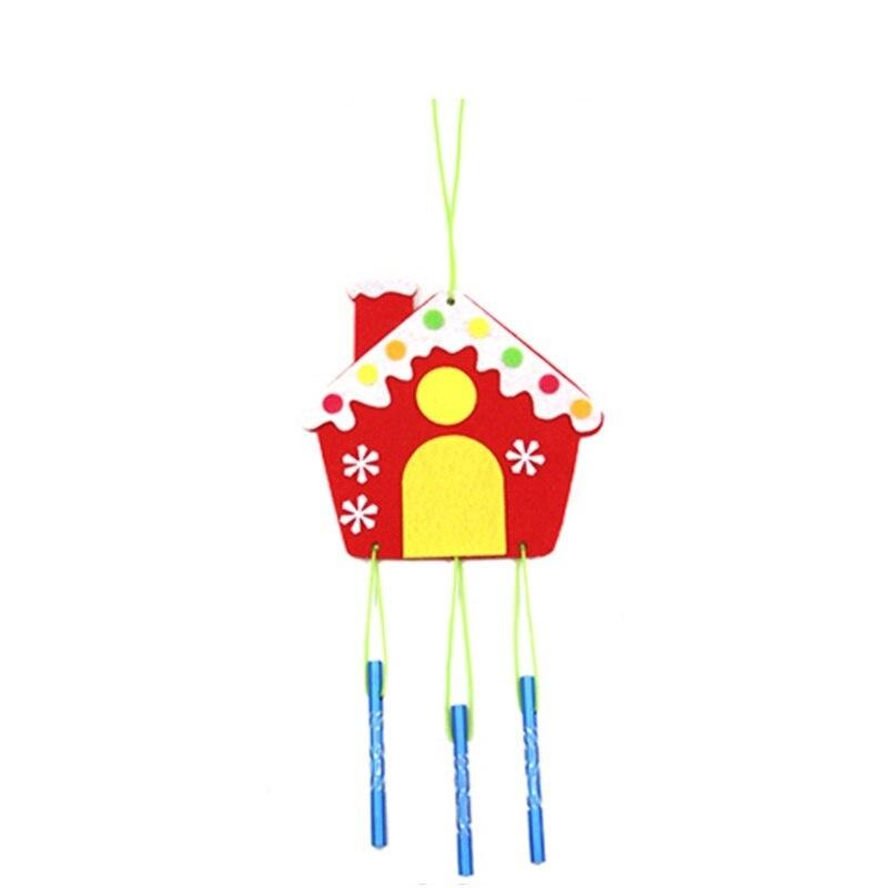 3 шт./набор Детский Рождественский DIY Колокольчик ветра Ручной работы Колокольчик ветра Детская DIY Игрушка-пазл Детские Игрушки для ручного творчества Мультяшное Дерево Подвесное украшение