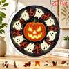 2D Flat, 2D Flat Acrylic Puzzle Suncatcher, Soft Glow Smiling Themed Suncatcher Puzzle, Home and Garden Decoration, Gift for Christmas, Thanksgiving, 