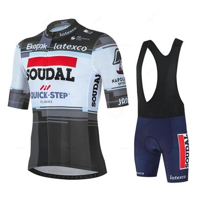 Soudal Quick Step Велосипедная Одежда Дорожный Велосипед Одежда для Гонки Быстросохнущий Мужской Велосипедный Комплект Джерси Ropa Ciclismo Maillot Hombre