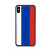 Coque iPhone - iPhone XS Max - Drapeau Russie - Souple - Multicolore - Verticale