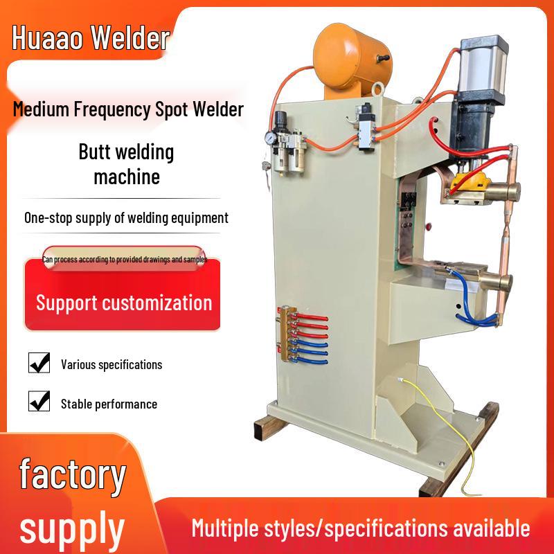 Medium Frequency Pneumatic Spot & Seamless Butt Welder with DC Inverter for Steel Bar Mesh & Nut Frequency Conversion