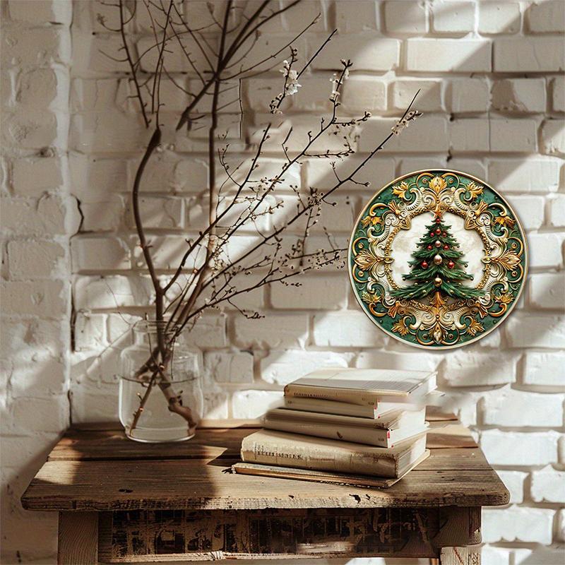 Рождественская тема настенное украшение подходит для домашнего офиса и праздника 2D деревянная подвеска