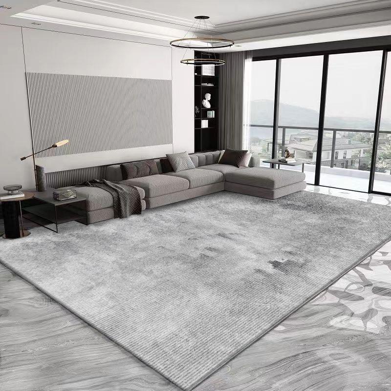Скандинавский простой стиль однотонный большой ковер для гостиной нескользящий легко чистящийся коврик под диван и стол большой размер легкая роскошь офисный ковер