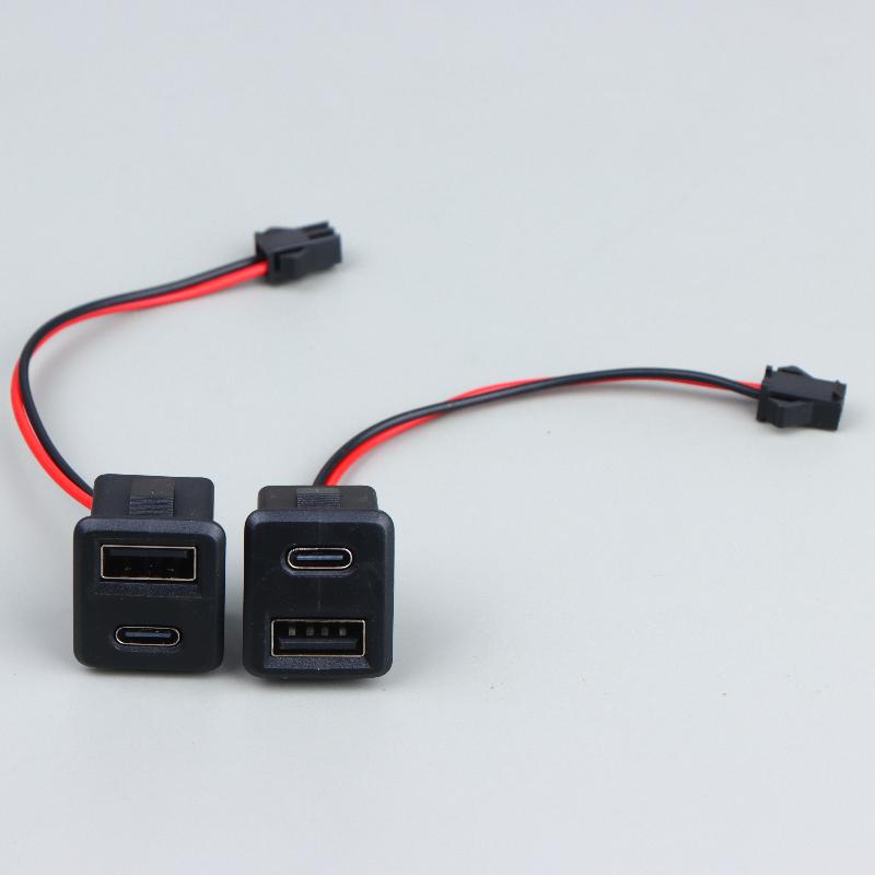1/2/5 шт. Двухслойное USB-гнездо типа C с разъемом-коннектором, USB-разъем для зарядки и питания для электроники