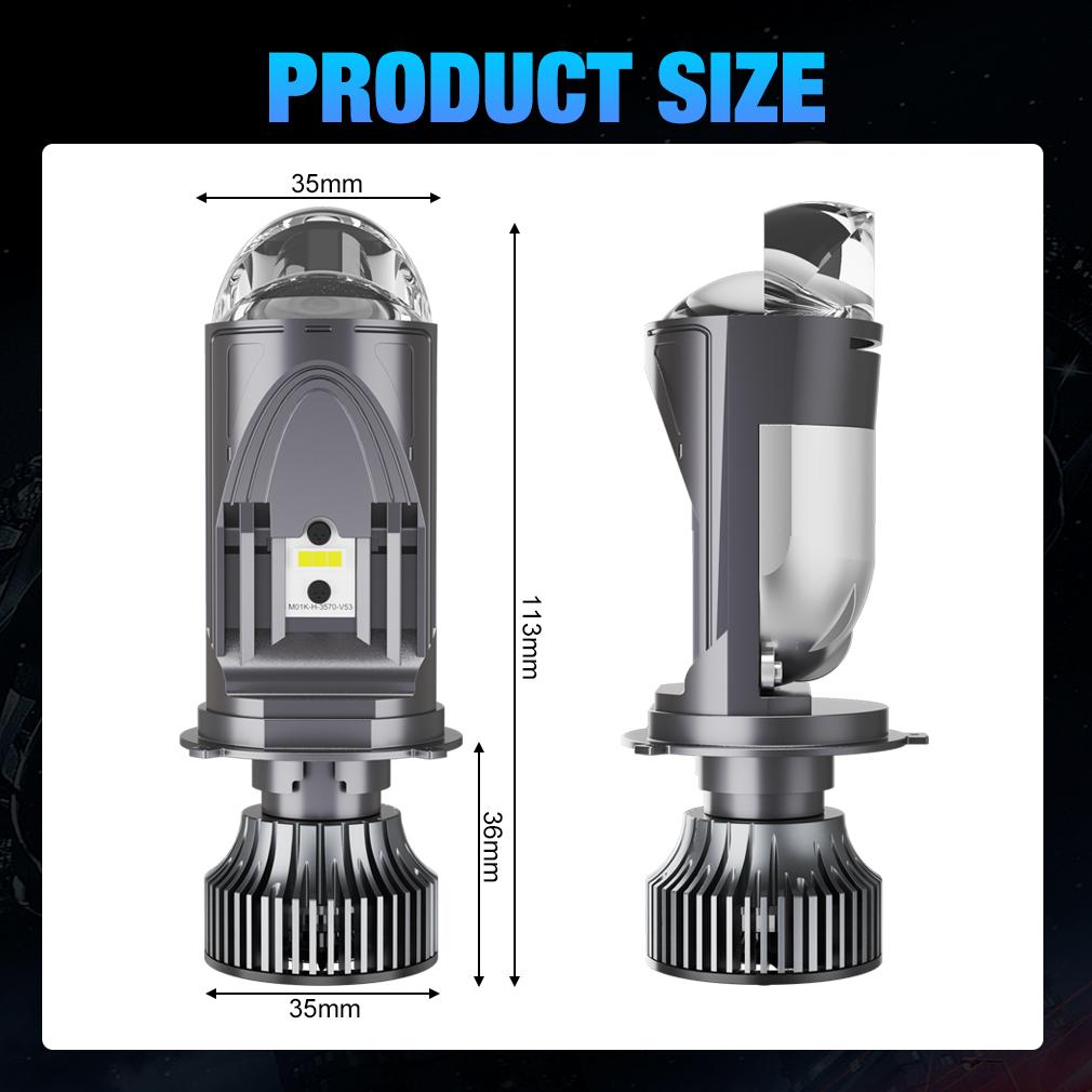 2 шт. 140 Вт 60000LM Двойная линза/Одна линза H4 Светодиодная лампа для фар Лампа проектора Дальний/ближний свет Автомобиль Модернизация LHD RHD Фара Canbus без ошибок