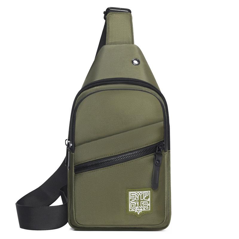 Мужская нагрудная сумка высококлассная большая вместимость на плечо спортивная и повседневная универсальная трендовая нагрудная сумка-мессенджер