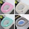 Утолщенный Портативный Вязаный Коврик для Унитаза Красочный Сшитый Моющийся Антифриз O-образная Крышка для Унитаза Зима Зимний антифриз для унитаза