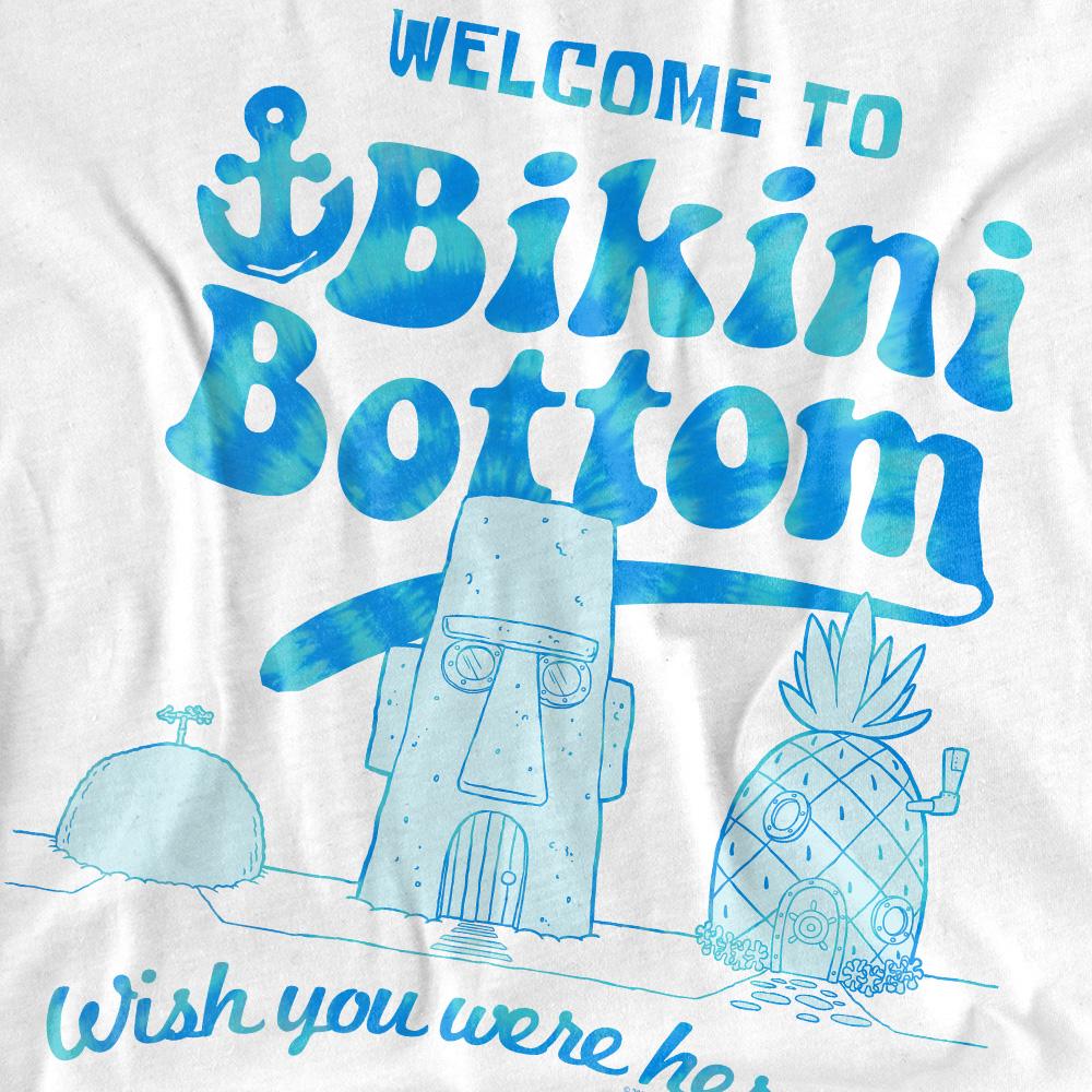 SpongeBob SquarePants Mens Bikini Bottom Welcome T-Shirt