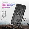 For iPhone 16 Case PC+TPU Phone Cover with Rotary Ring Kickstand