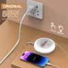 50W USB C PD Charger 6 Ports Fast Charging Station with Touch LED Light Travel Charger for iPhone 15 Samsung Xiaomi Quick Charge