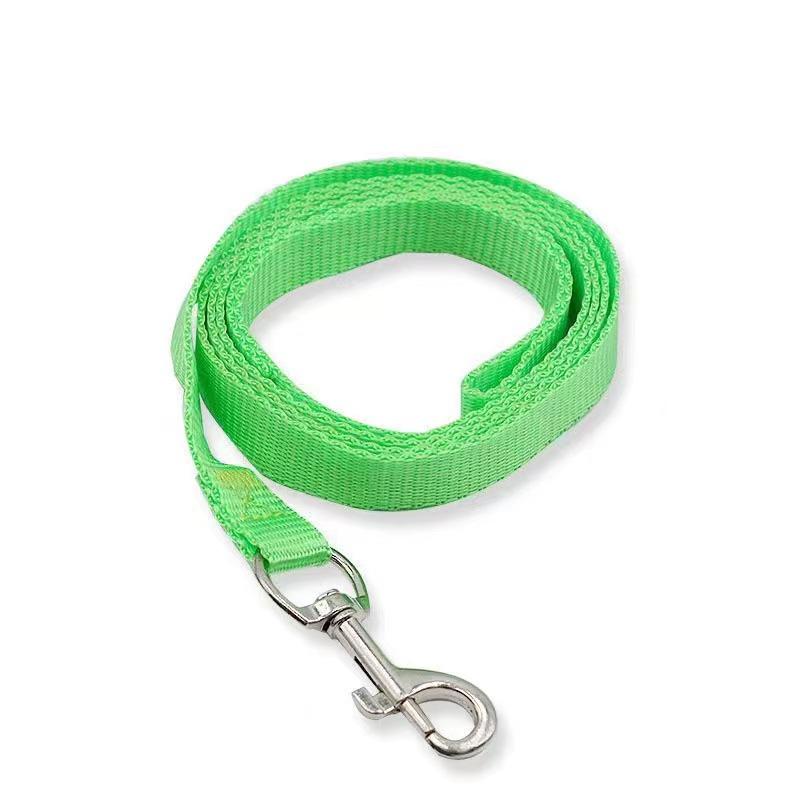 Plain Polyester Imitation Nylon Dog Leash - Solid & Candy Colors for Walking