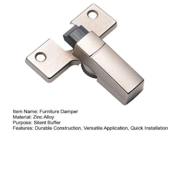 Конструкция мебельного демпфера с быстрой установкой, прямая конструкция рычага, конструкция из цинкового сплава, полностью штабелируемый шарнир