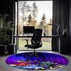 Batwheels Printed Round Rug Carpet Chair Rug Area Rug Entryway Doormats,for Office Chair Living Room Bedroom Kitchen Room.