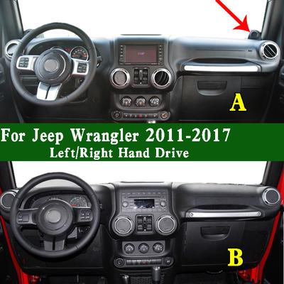 Для Jeep Wrangler III JK 2011-2017 Коврик на приборную панель Чехол на приборную панель Солнцезащитная защитная накладка на панель приборов Антигрязевой коврик для приборной панели